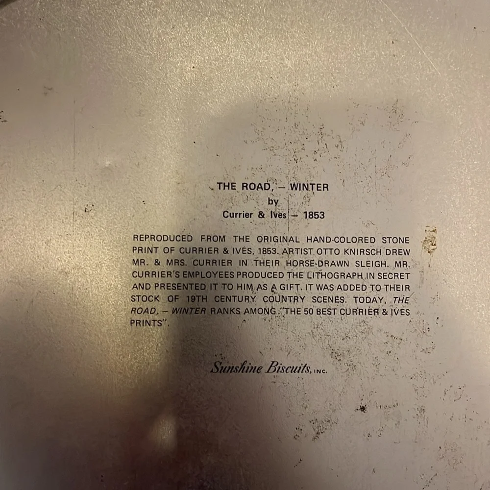 Vintage cookie tin. Sunshine Biscuits